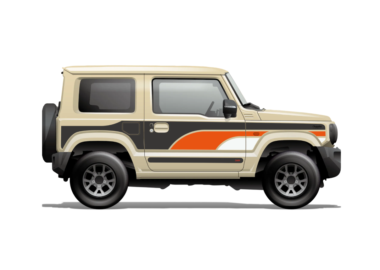 ジムニー用カーラッピングデカール